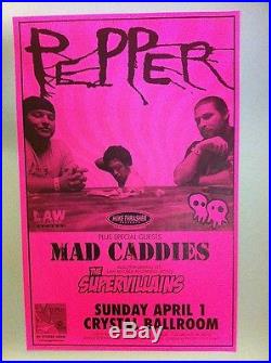 Pepper Mad Caddies Crystal Ballroom Portland Original Concert Tour Gig Posters