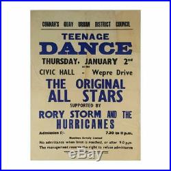 Pete Best Original All Stars + Rory Storm & Hurricanes 1964 Concert Poster