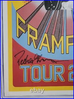 Peter Frampton Signed Poster Beckett Bas Coa Autographed Rock Music Concert Tour