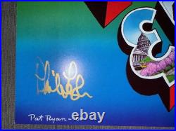 Phil Lesh Autographed Spring 2001 Concert Tour Poster Grateful Dead Bassiest