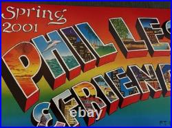 Phil Lesh Autographed Spring 2001 Concert Tour Poster Grateful Dead Bassiest