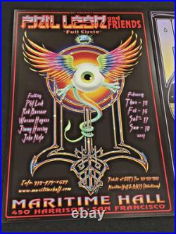 Phil Lesh & Friends 2001 Maritime Hall San Francisco 4 Concert Poster Set Mint