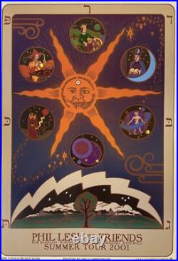Phil Lesh & Friends Concert Poster 2001 Summer Tour