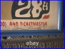 Phil Lesh Summer 2001 Concert Poster #85/180 Signed by Artist 22x16.25 Framed