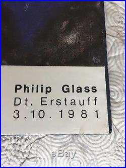 Philip Glass 1981 Satyagraha Stuttgart Music Concert Poster
