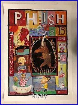 Phish Fillmore 1998 Original Concert Poster Joel Elrod