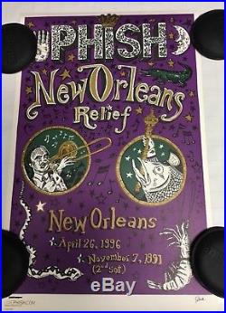 Phish JIM POLLOCK New Orleans 2005 Concert Poster. NOT HAMPTON