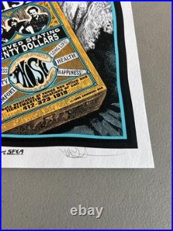 Phish Mark Arminski Pittsburgh PA 1995 Rare Signed Silkscreen Concert Poster