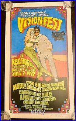 Phish Poster Mimi Fishman Visionfest 1st Annual Red Rocks Concert Massee Signed