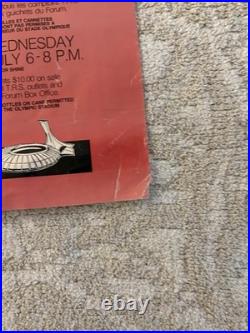 Pink Floyd 1977 Concert Poster Montréal Original Tour Rare