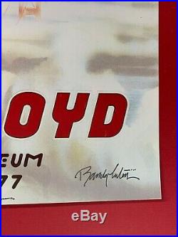 Pink Floyd Concert Poster Oakland Coliseum Rnady Tuten Signed Print Aor 4.47