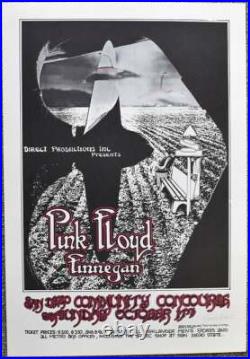 Pink Floyd Concert Poster San Diego 1971 Randy Tuten Signed