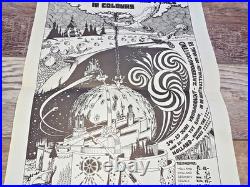 Pink Floyd Cream Traffic 1st Holiness Kitschgarden 1968 Dutch Concert Poster