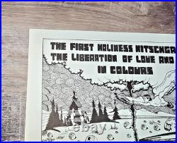 Pink Floyd Cream Traffic 1st Holiness Kitschgarden 1968 Dutch Concert Poster