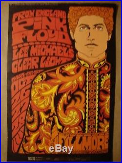 Pink Floyd Fillmore Original Concert Poster 1967 Bill Graham Bg 90