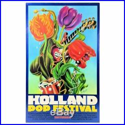 Pink Floyd / T Rex 1970 Holland Pop Festival Concert Poster