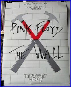 Pink Floyd-The Wall-ORIG. 2/27/1980 New York Concert Poster-NOS