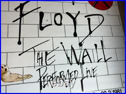 Pink Floyd The Wall Tour 1981 German Concert Poster Rock & Roll -nice