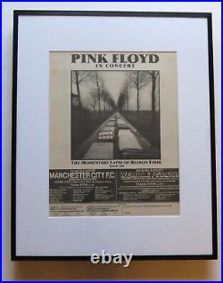Pink Floyd in concert original 1988 ad poster framed 42x52cm FREE SHIPPING