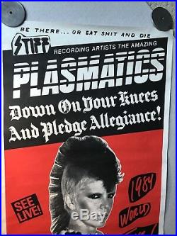 Plasmatics Concert Poster, 1984 World Tour, Olympic Aud, Wendy O, Rolled, 24x57
