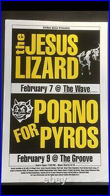 Porno For Pyros & The Jesus Lizard Original Vintage Hawaii Concert Posters
