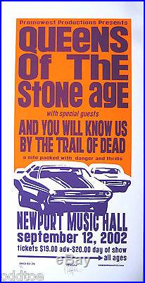 QUEENS OF THE STONE AGE Poster ORIGINAL 2002 Concert s/n by Mike Martin