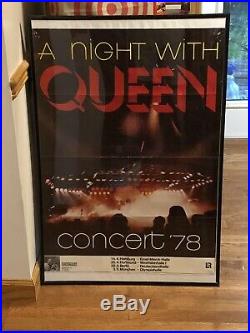 QUEEN 1978 Concert Poster Original