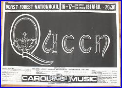 QUEEN original silkscreen concert poster'78