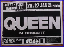 QUEEN original silkscreen concert poster'79