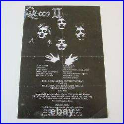 Queen II Album / Spring 1974 Tour UK Concert Promotional Flyer (Poster)