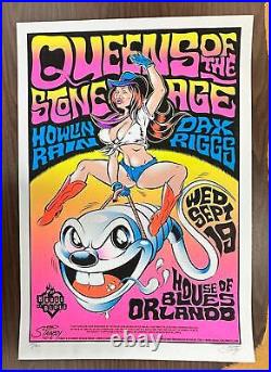 Queens Of The Stone Age 2007 Orlando Concert Poster Stainboy Original