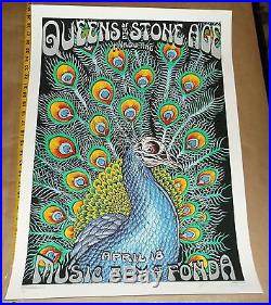 Queens Of The Stone Age EMEK concert poster SILVER edition