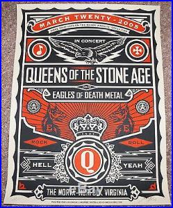 Queens Of The Stone Age Eagles Of Death Metal Shepard Fairey concert poster