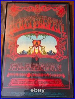 Quicksilver RARE Concert Poster from Avalon Ballroom -1968 Framed 14x20