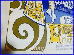 Quicksilver Wildflower Fluxfest Longshoreman Hall 3-31-69 Concert Poster Msc-lsh