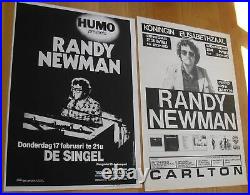 RANDY NEWMAN 2 original silkscreen concert posters'78'83