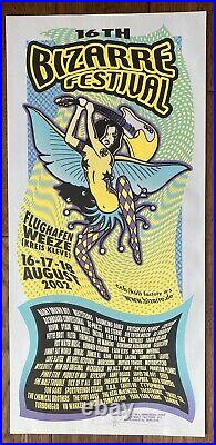 RARE 16th Bizarre Festival Korn Incubus Concert Poster Print Art Arminski Signed