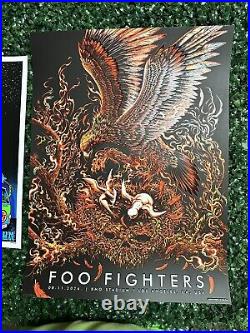 RARE FOO FIGHTERS Los Angeles Concert Posters Night 1 & 2 BMO Stadium EMEK/TSANG