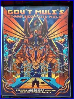 RARE Gov't Mule Dark Side of the Mule Boston 2023 Concert Poster