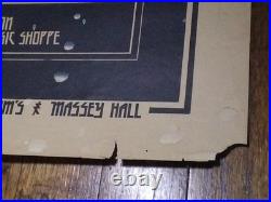 RARE ORIGINAL CHEECH & CHONG MASSEY HALL CANADA 1972 concert poster PSYCHEDELIC