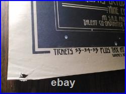 RARE ORIGINAL CHEECH & CHONG MASSEY HALL CANADA 1972 concert poster PSYCHEDELIC