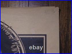 RARE ORIGINAL CHEECH & CHONG MASSEY HALL CANADA 1972 concert poster PSYCHEDELIC