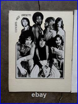 RARE! Original 70's Handbill + Artwork Three Dog Night Concerts West Poster