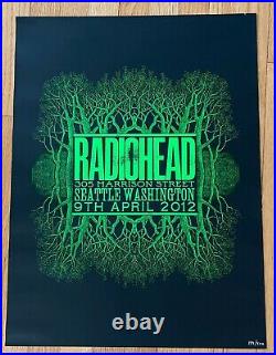 RARE Radiohead Concert Poster 2012 Tour Seattle Stanley Donwood 194/400