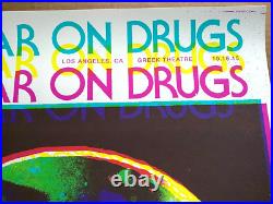 RARE! THE WAR ON DRUGS Greek Theatre Los Angeles CA Concert Poster S/N 2015 RARE! THE WAR ON DRUGS Greek Theatre Los Angeles CA Concert Poster S/N 2015