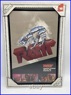 RATT Vintage Concert Poster with Original Packaging Houston Coliseum 1984 (20x13)