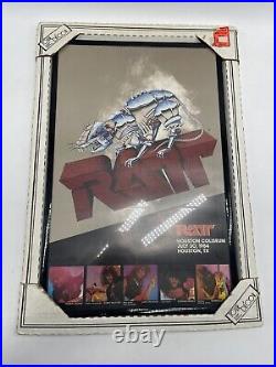 RATT Vintage Concert Poster with Original Packaging Houston Coliseum 1984 (20x13)