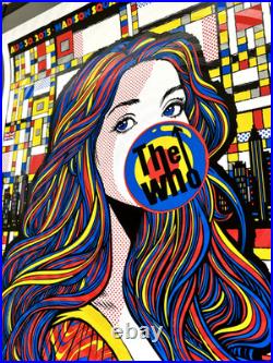 REAL The Who New York MSG 8-30 Concert Poster x/360 Todd Slater 2025 HoloSeal