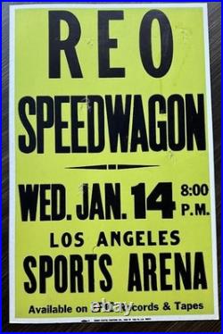 REO SPEEDWAGON Los Angeles Sports Arena 1981 ORIGINAL VINTAGE CONCERT POSTER