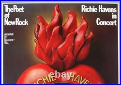 RICHIE HAVENS rare vintage original Munich 1972 concert poster KIESER RICHIE HAVENS rare vintage original Munich 1972 concert poster KIESER